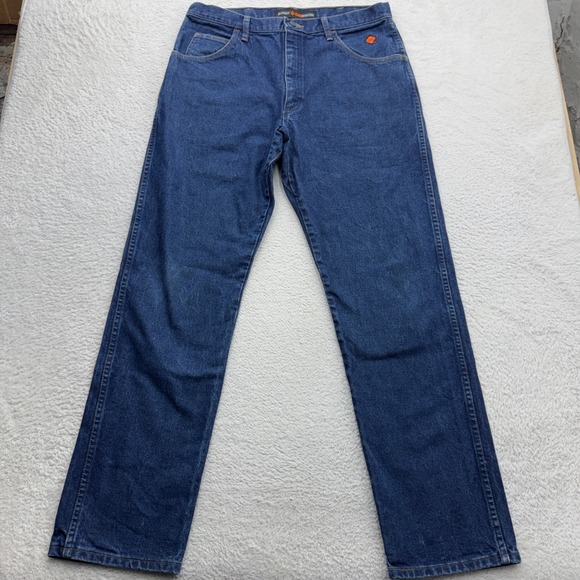 Wrangler Other - Wrangler FR Flame Resistant Mens Relaxed Fit Jeans Blue Denim 36x34 10FR31WWZ